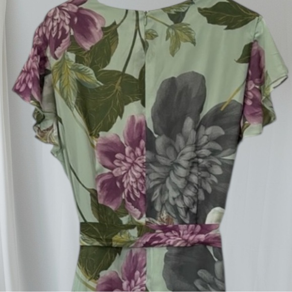 Danny & Nicole NWT Chiffon Floral Print Dress - Picture 6 of 12